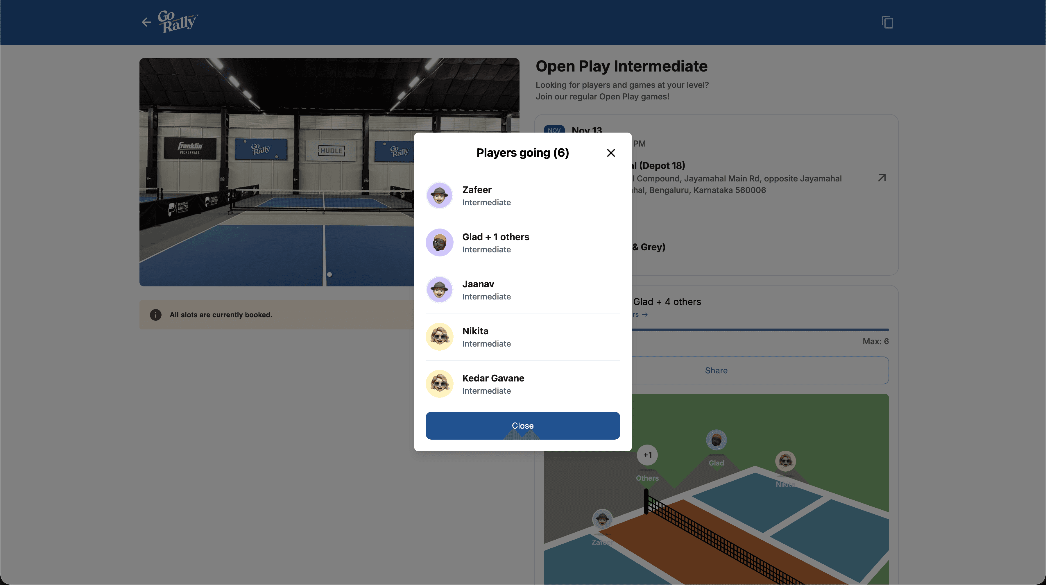 Go Rally Activity Page